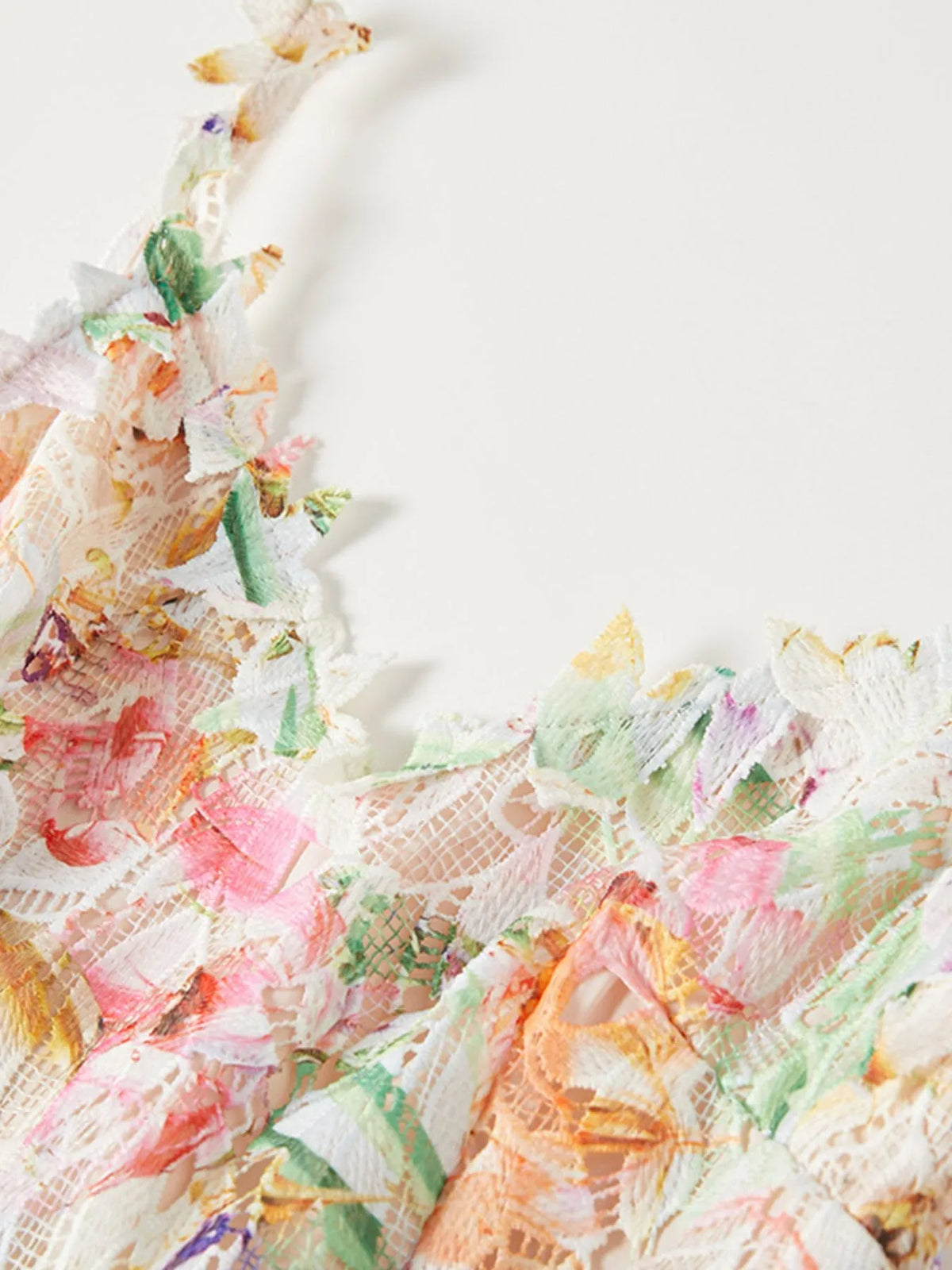 Floral Lace V-Neck Midi Dress