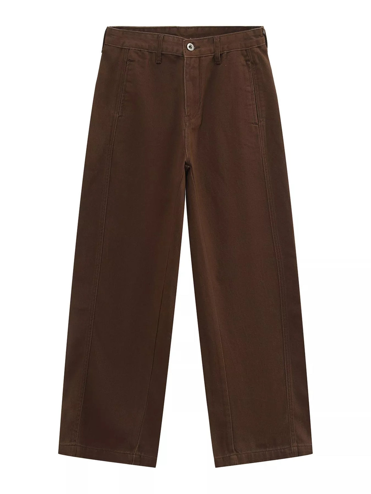 Vintage Wash Wide Leg Jeans in Brown by DashingTogs