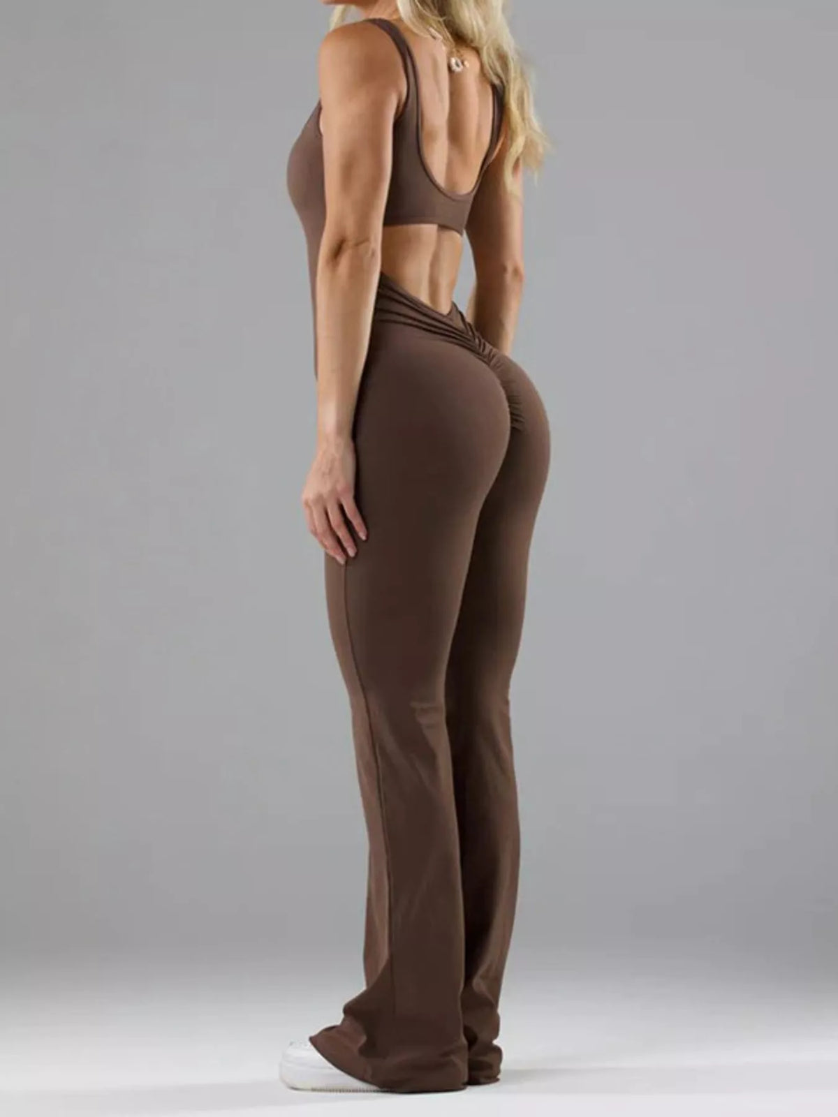 Seamless Flared Leg Active Jumpsuit