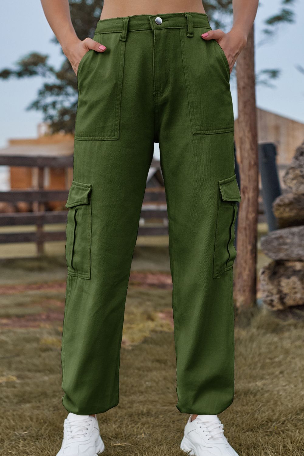 Long Denim Jeans with Pockets by Manny