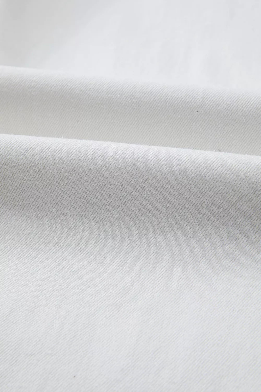 High-Waisted Straight Leg Jeans in White