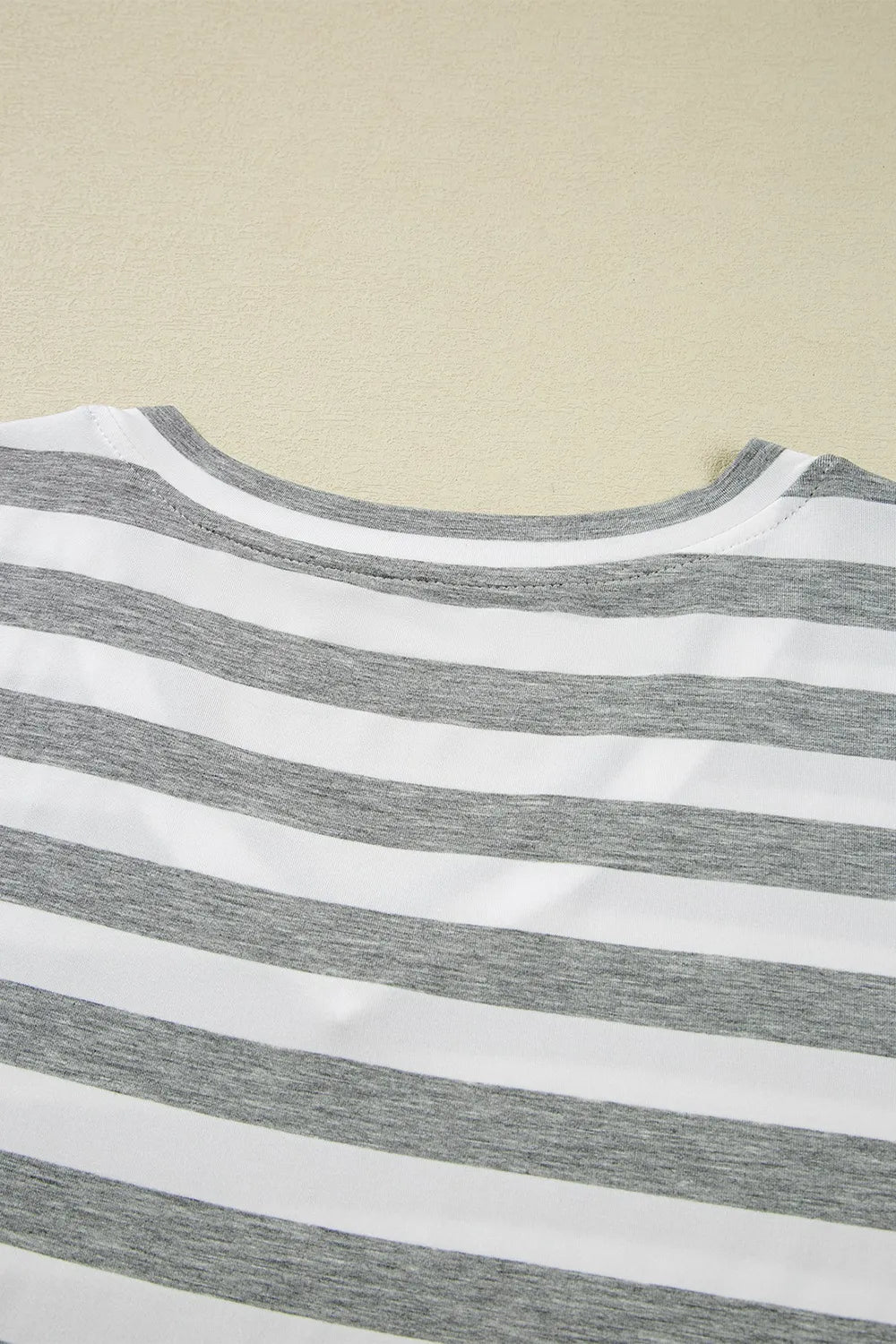 Striped V-Neck Midi T-Shirt Dress