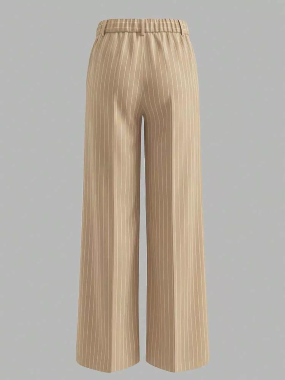 High-Waisted Striped Wide-Leg Pants