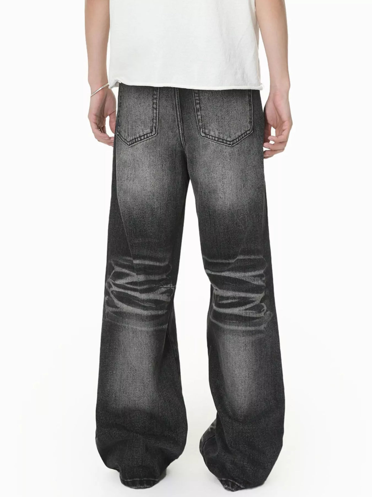 Wide Leg Washed Jeans by DashingTogs
