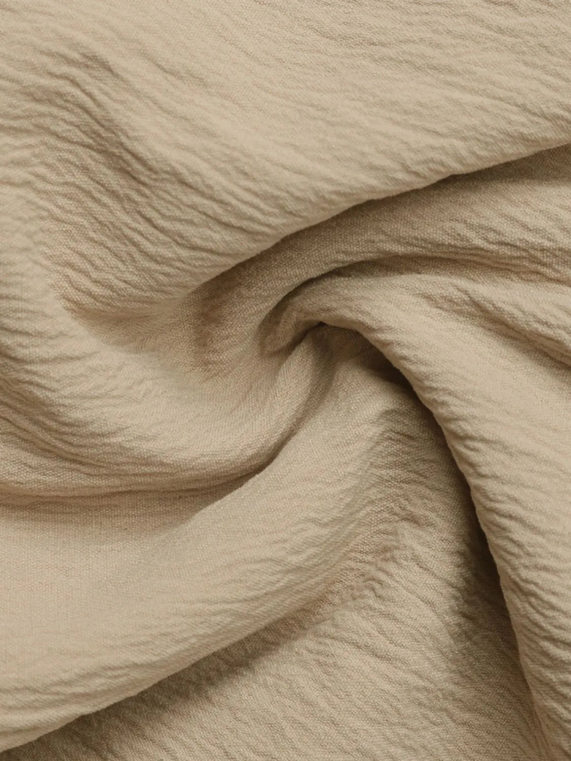 Elastic Waist Layered Skirt in Tan