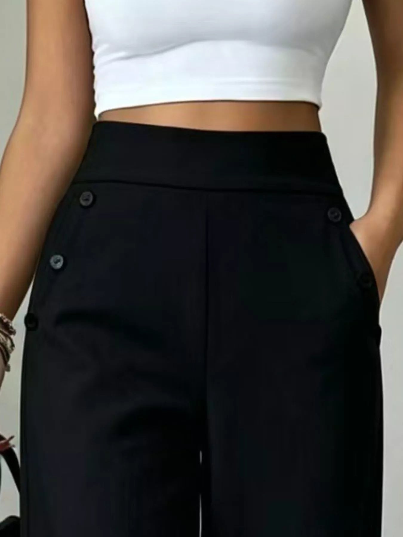 High-Waisted Wide-Leg Pants