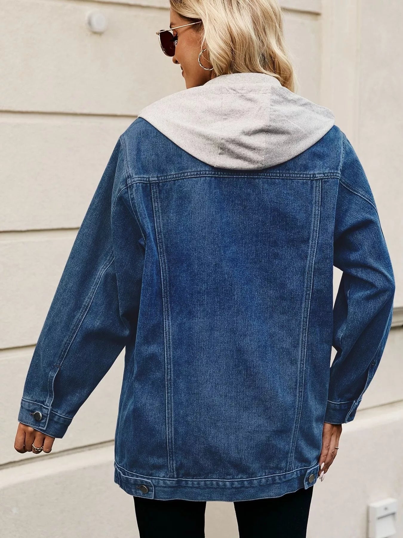 Oversized Washed Denim Jacket by Moni Wear