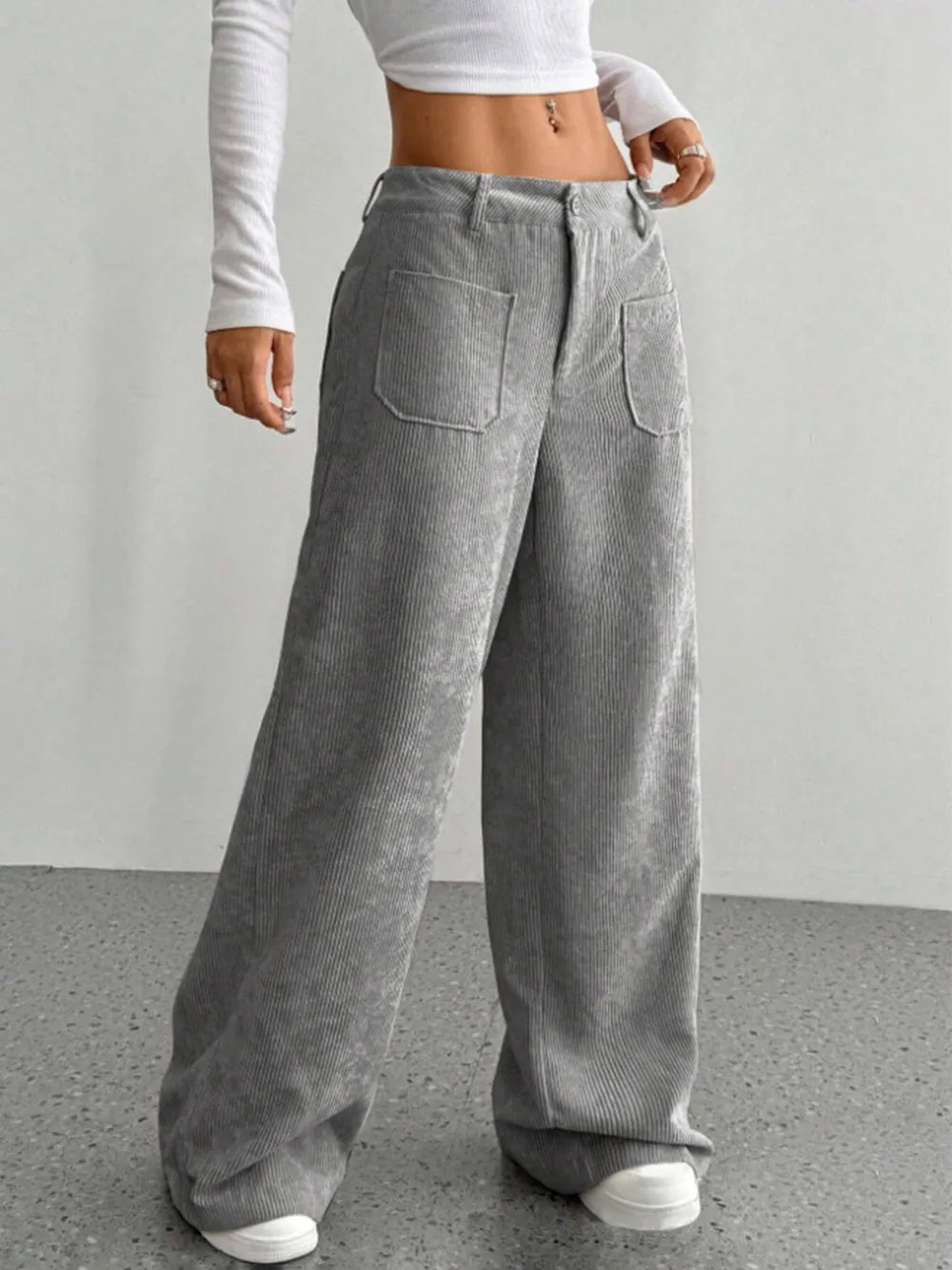 Wide Leg Pants in Black