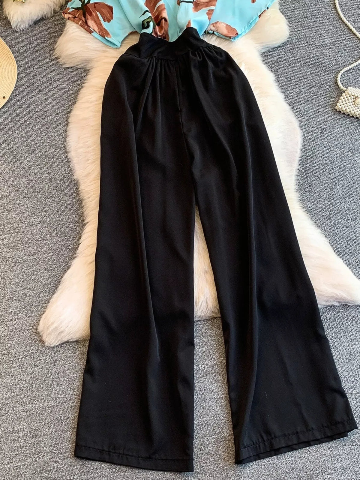 Printed Wide Leg Pocket Jumpsuit