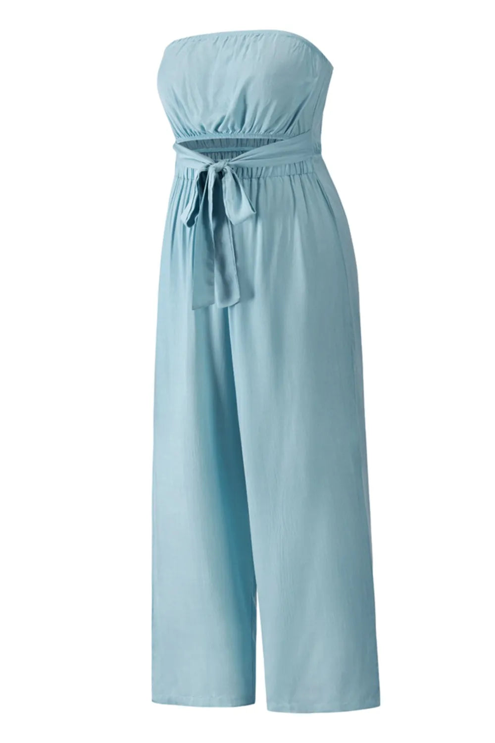 Cutout Tube Wide Leg Jumpsuit