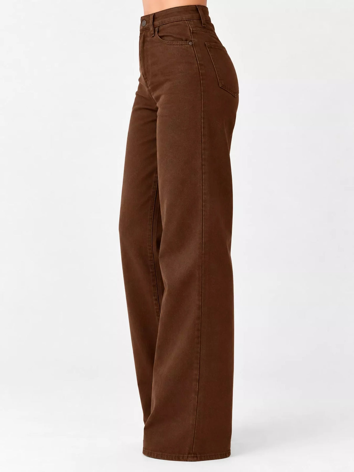High-Waisted Vintage Wash Jeans