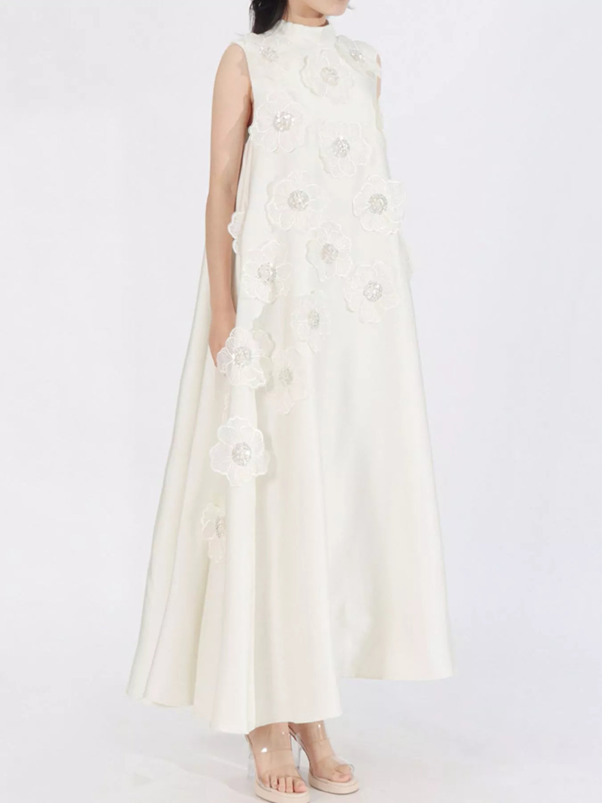 Floral Embroidered Maxi Dress