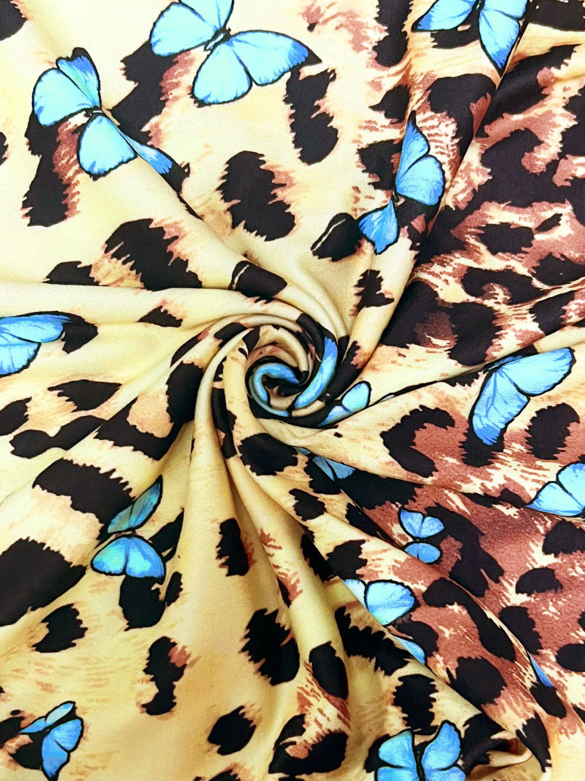 Leopard Print Mini Cami Dress in Yellow