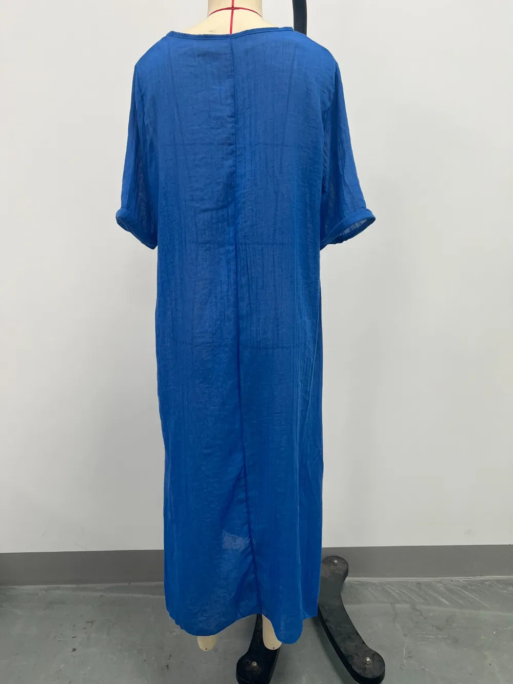 Plus Size V-Neck Midi Dress