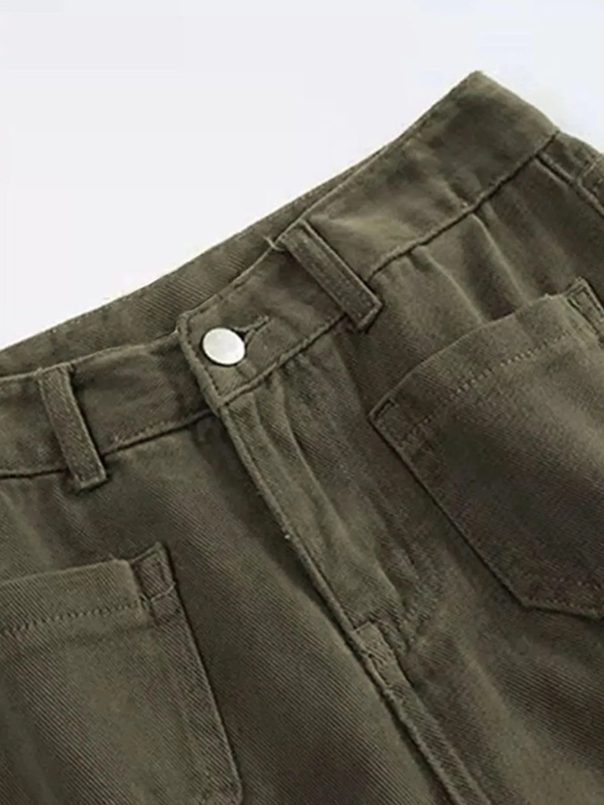 Plus-Size Wide Leg Pants with Pockets