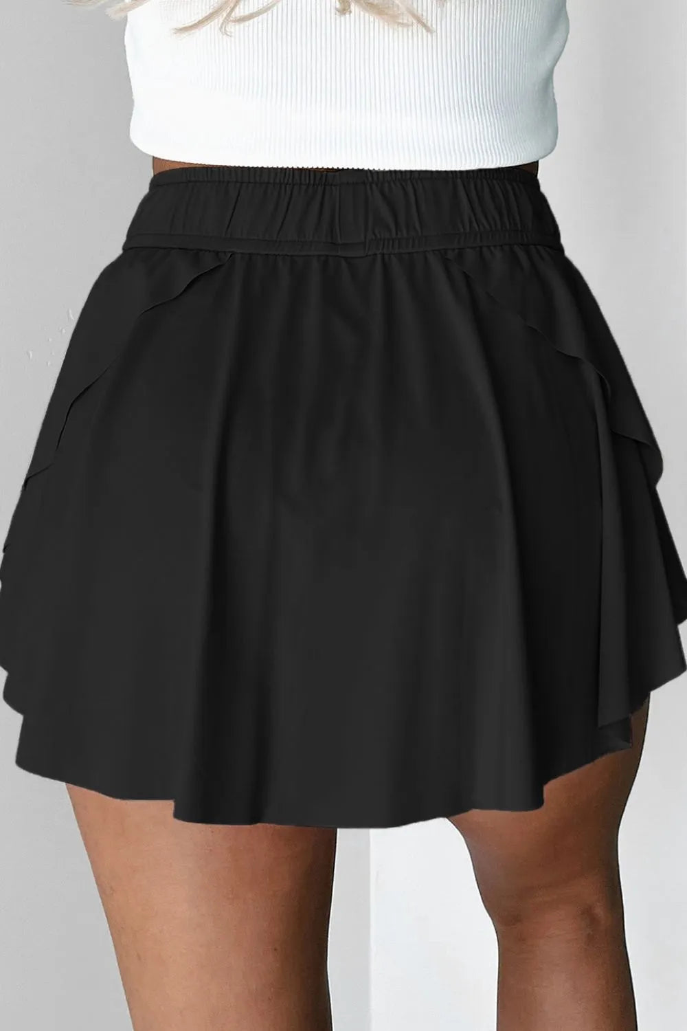 Drawstring Active Skort