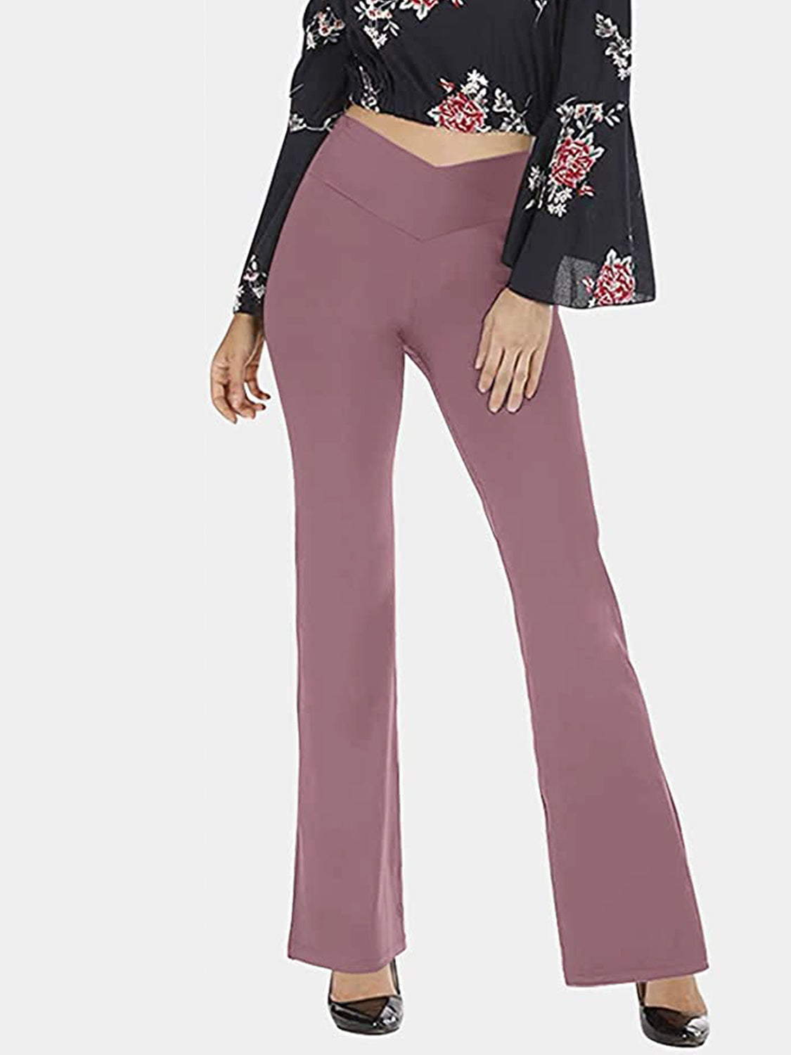V-Waist Bootcut Pants