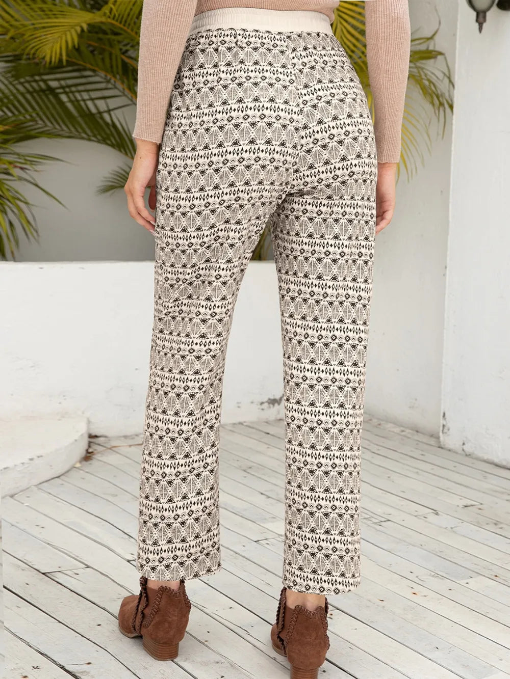 Ivy Lane Tied Printed Pants