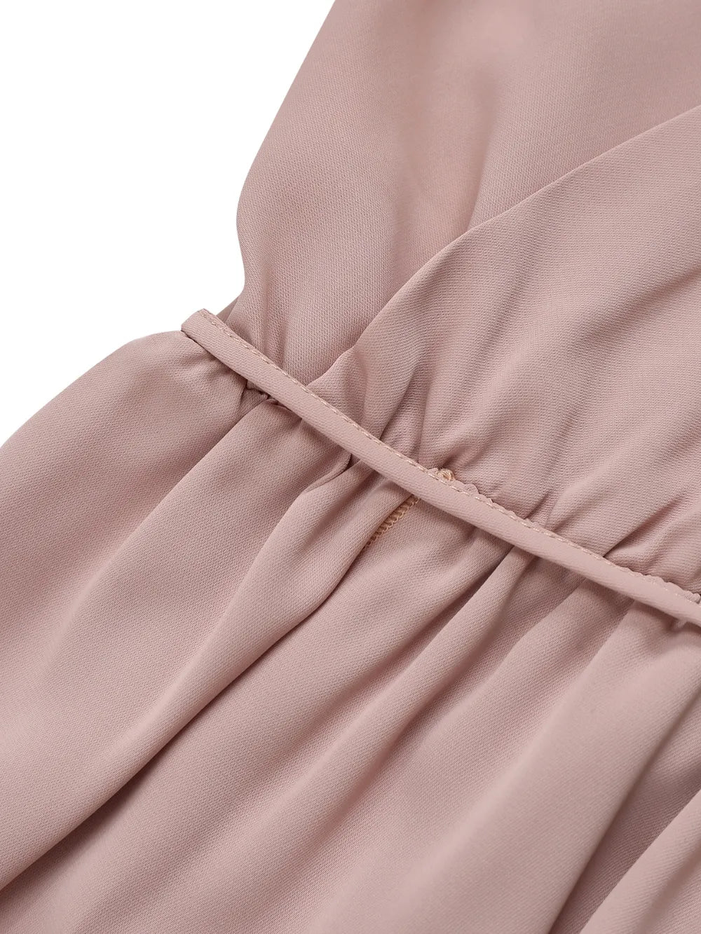 Tied Surplice Cami Dress in Pale Blush