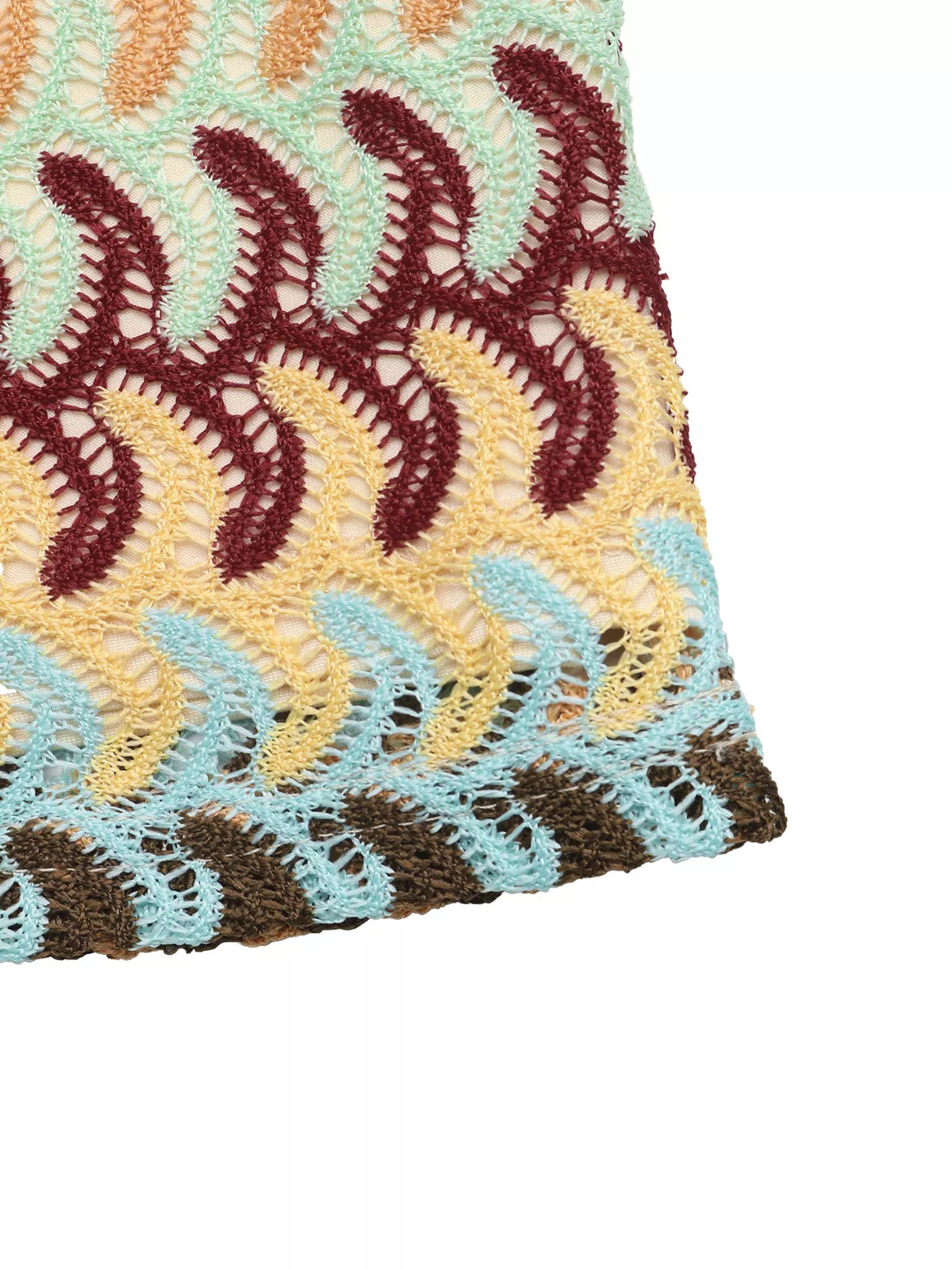 Crochet Mini Skirt in Yellow