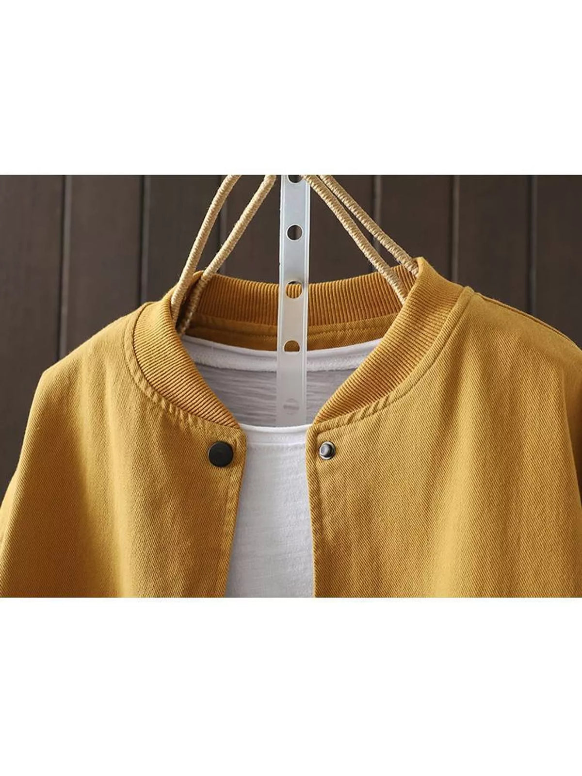Snap-Front Dropped Shoulder Jacket