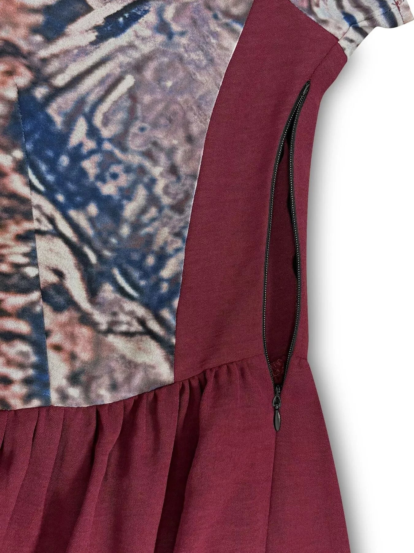 Printed Button-Front Maxi Dress