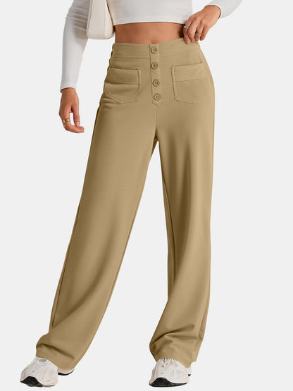 High Waist Wide Leg Pants