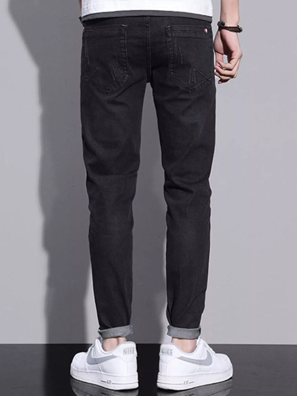 Washed Slim Fit Jeans by True Self