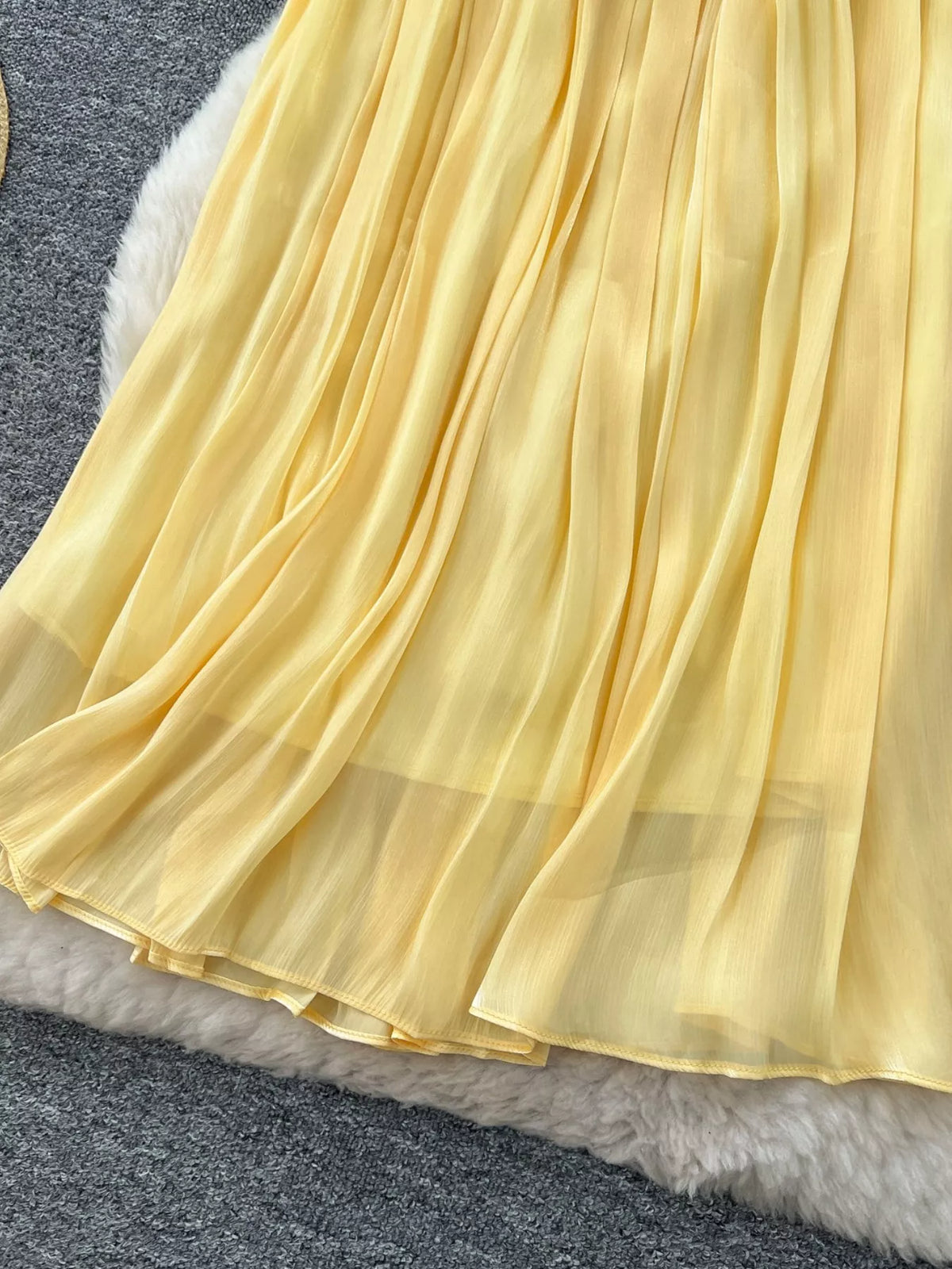 Pleated High-Waist Maxi Skirt