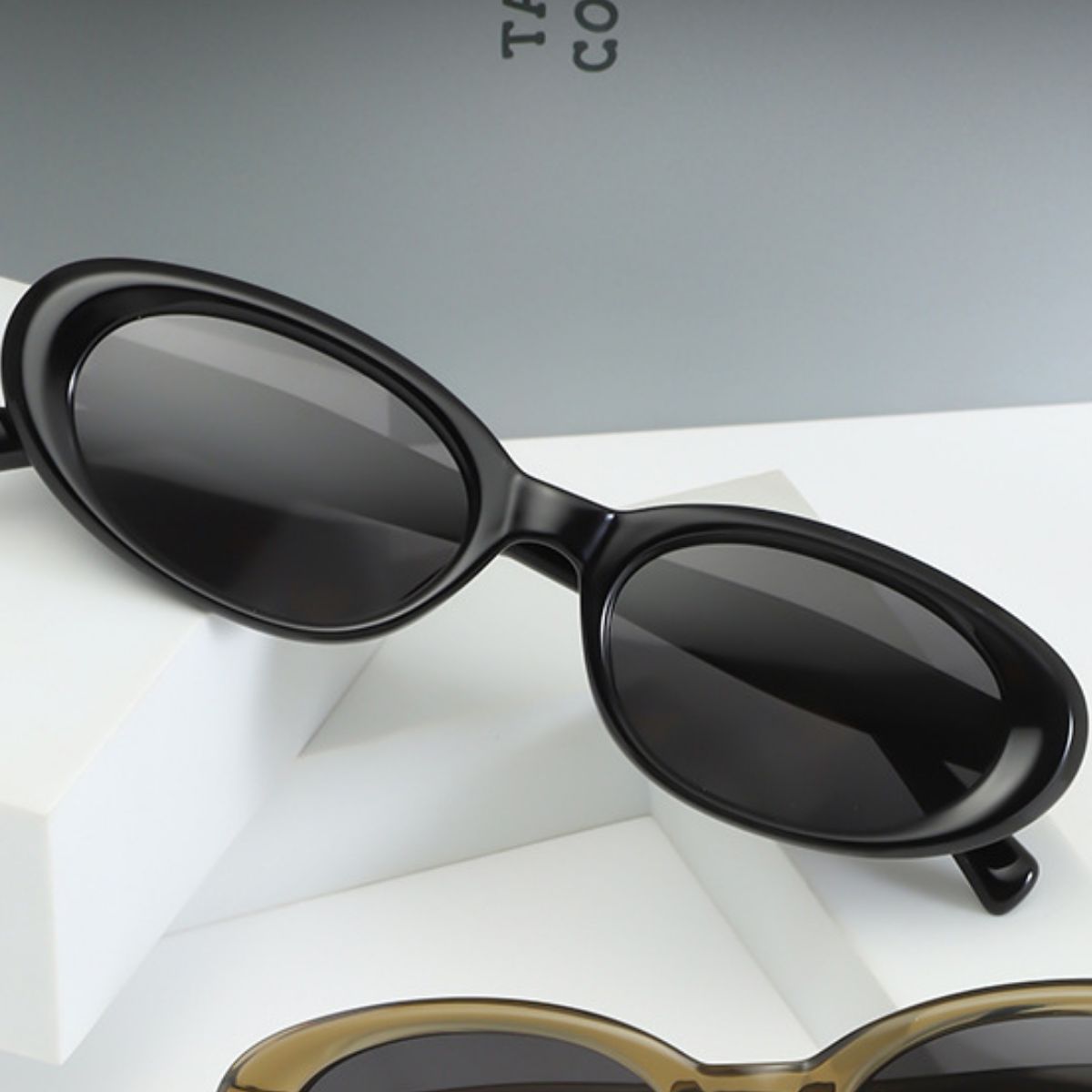 Ilussa Oval Sunglasses in black