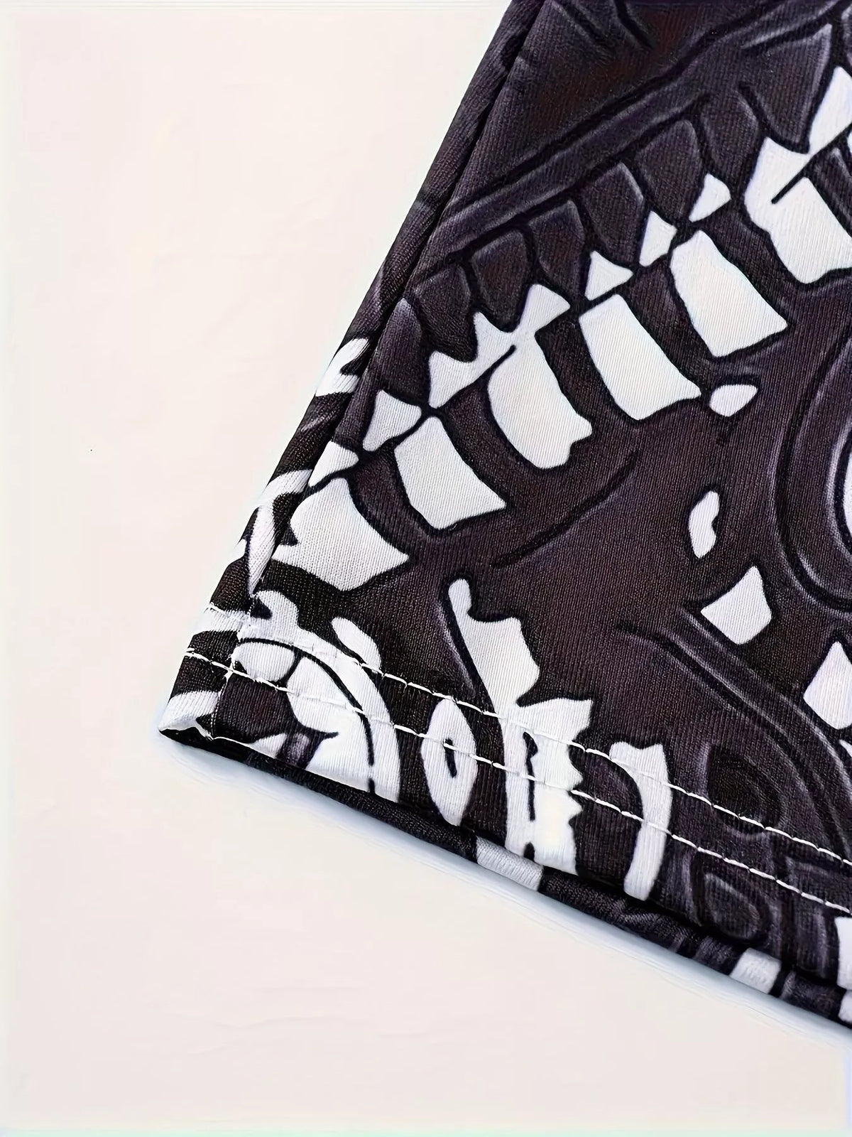 Printed Spaghetti Strap Maxi Dress in Black
