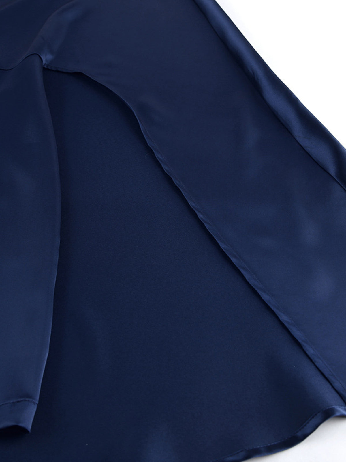 Mock Neck Cape Sleeve Mini Dress in Navy