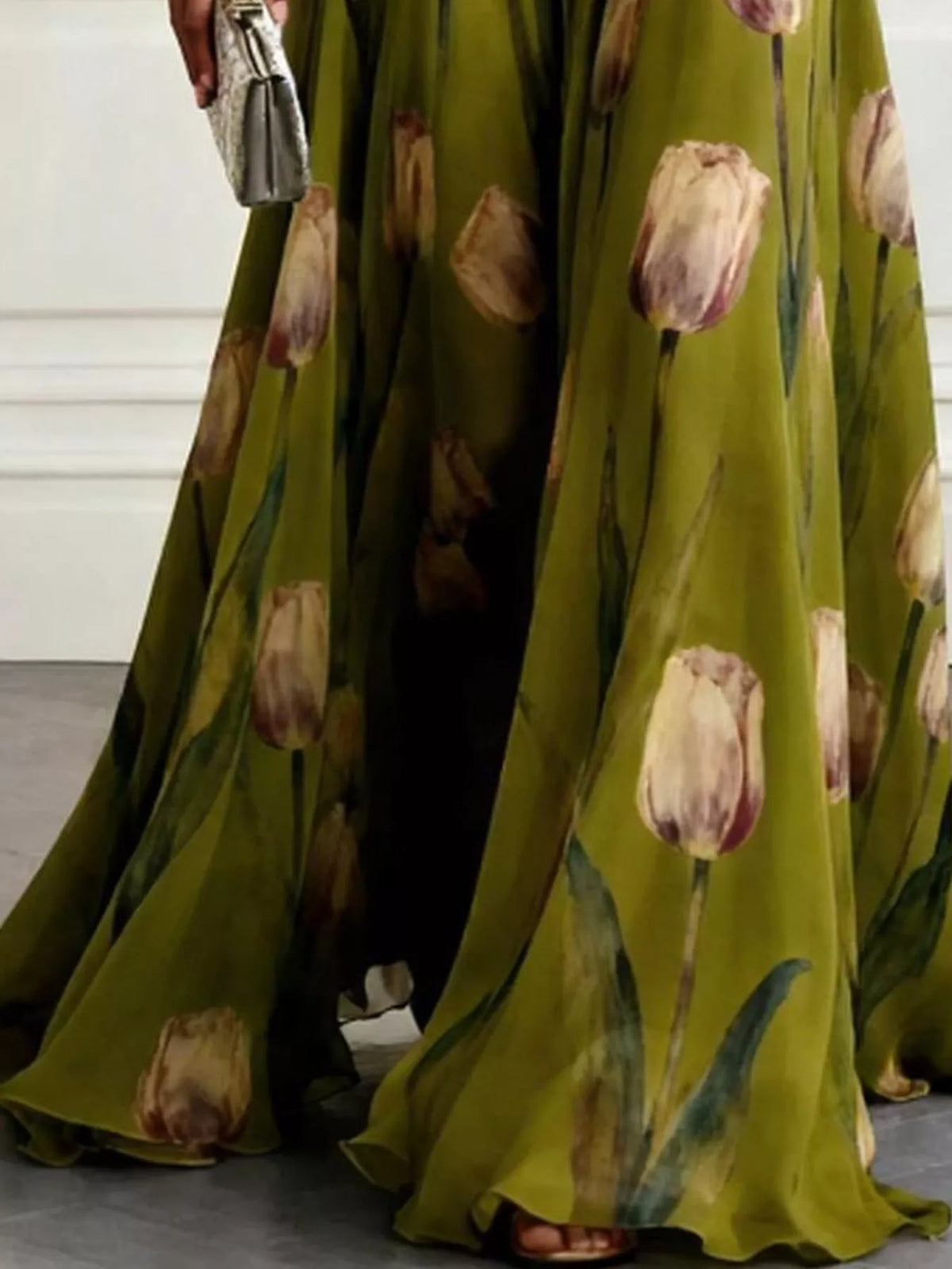 Plus Size Sleeveless Floral Maxi Dress