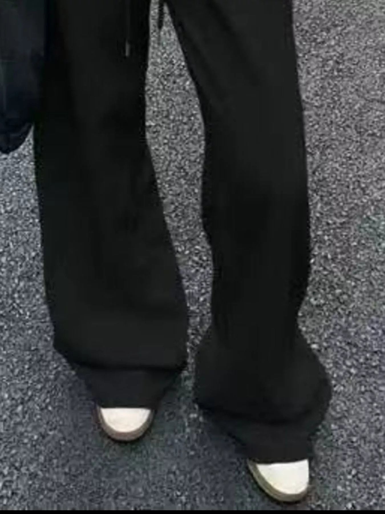 Wide-Leg Drawstring Sweatpants