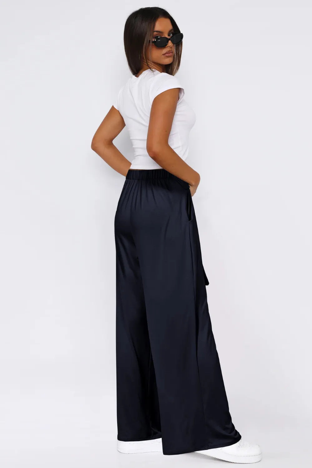 Tied Wide Leg Pants