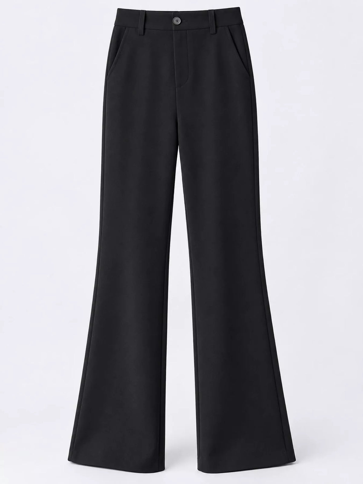 High-Waisted Straight-Leg Pants, Plus Size