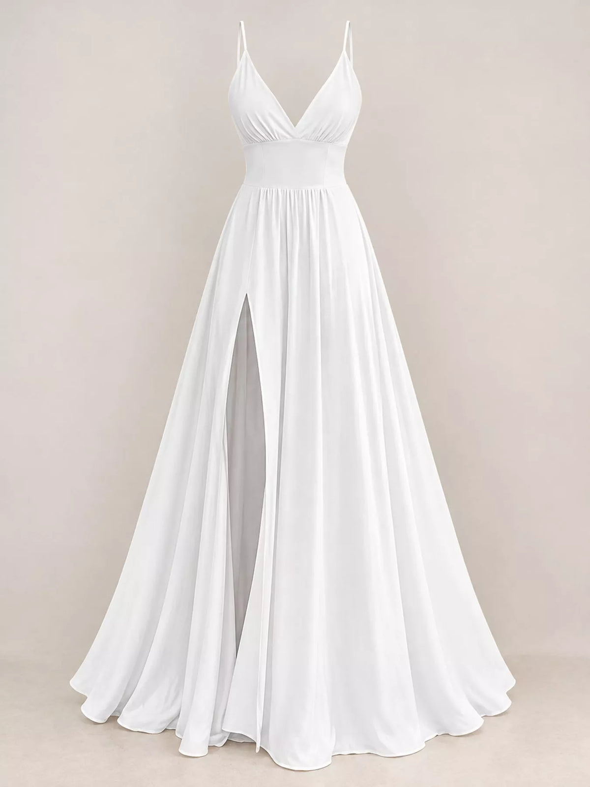 Sleeveless High-Slit Flowy Maxi Dress