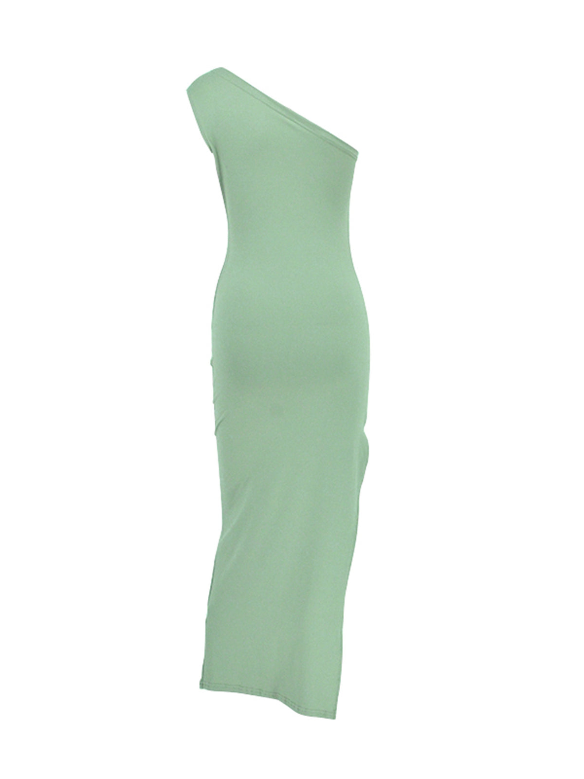 One-Shoulder Ruched Bodycon Dress