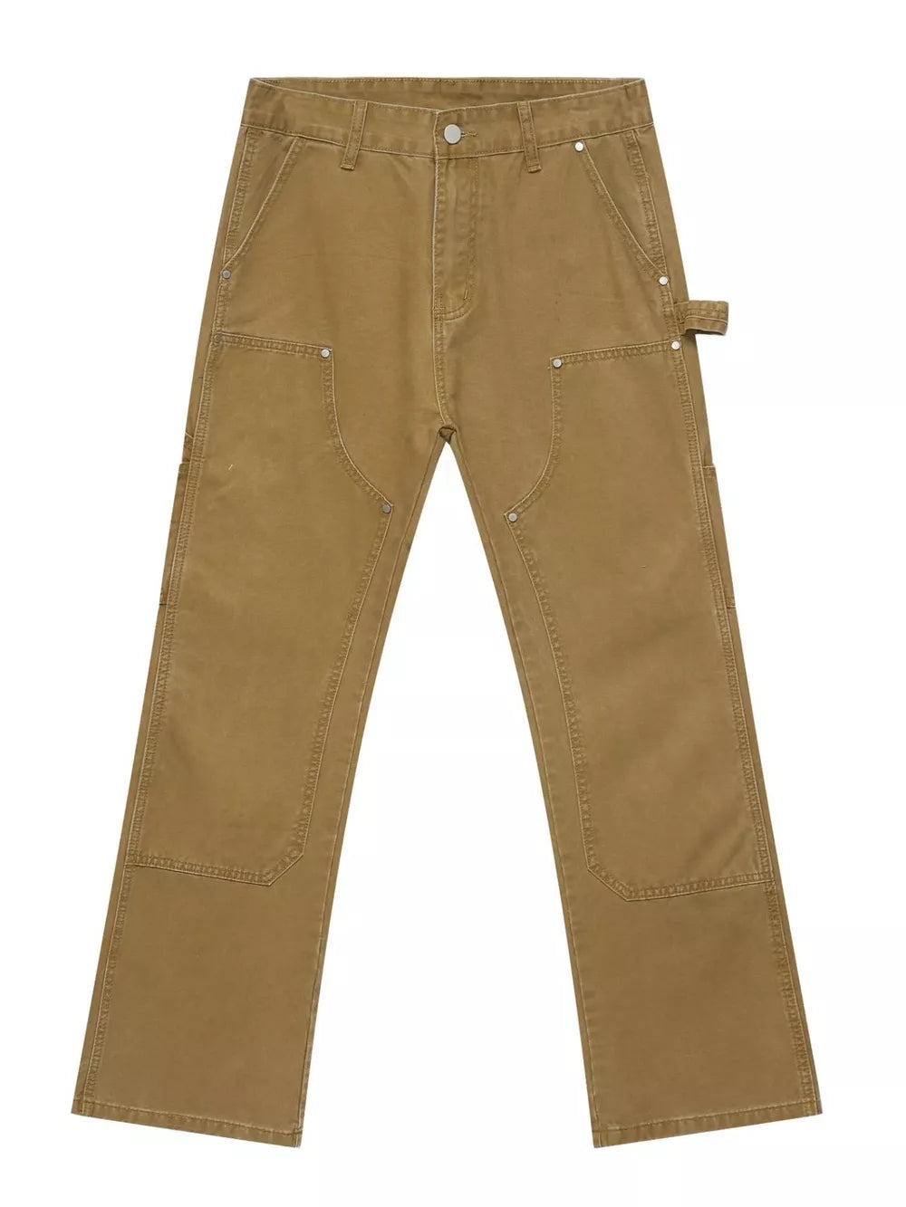 Rivet-Detailed Straight-Leg Jeans