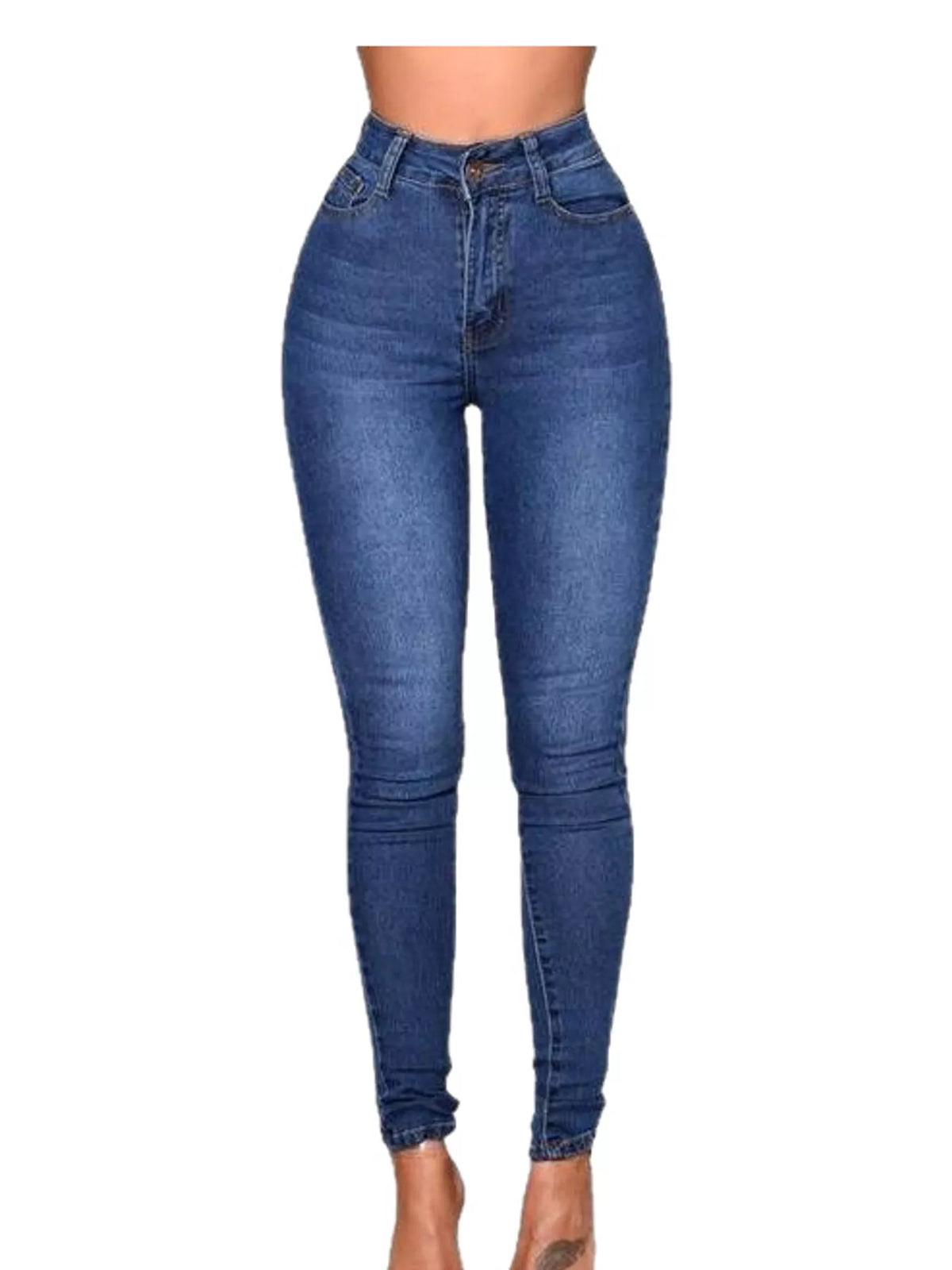 High-Waisted Skinny Jeans