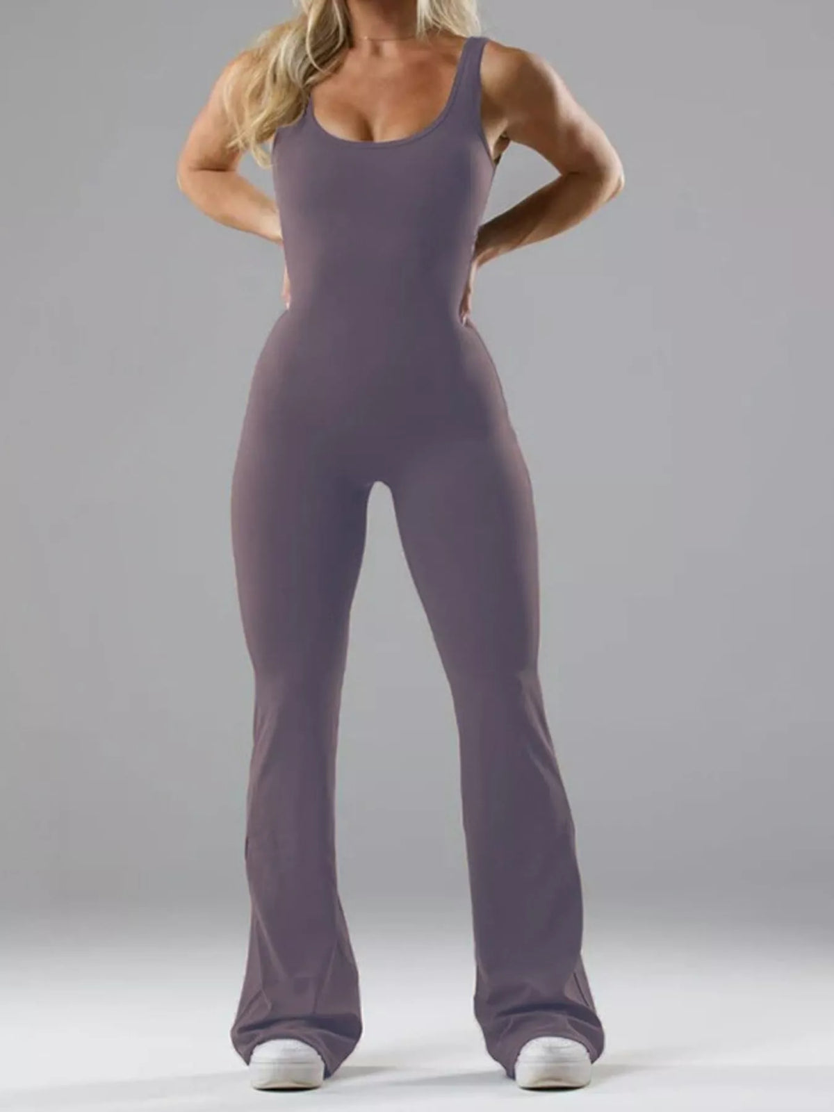 Seamless Flared Leg Active Jumpsuit