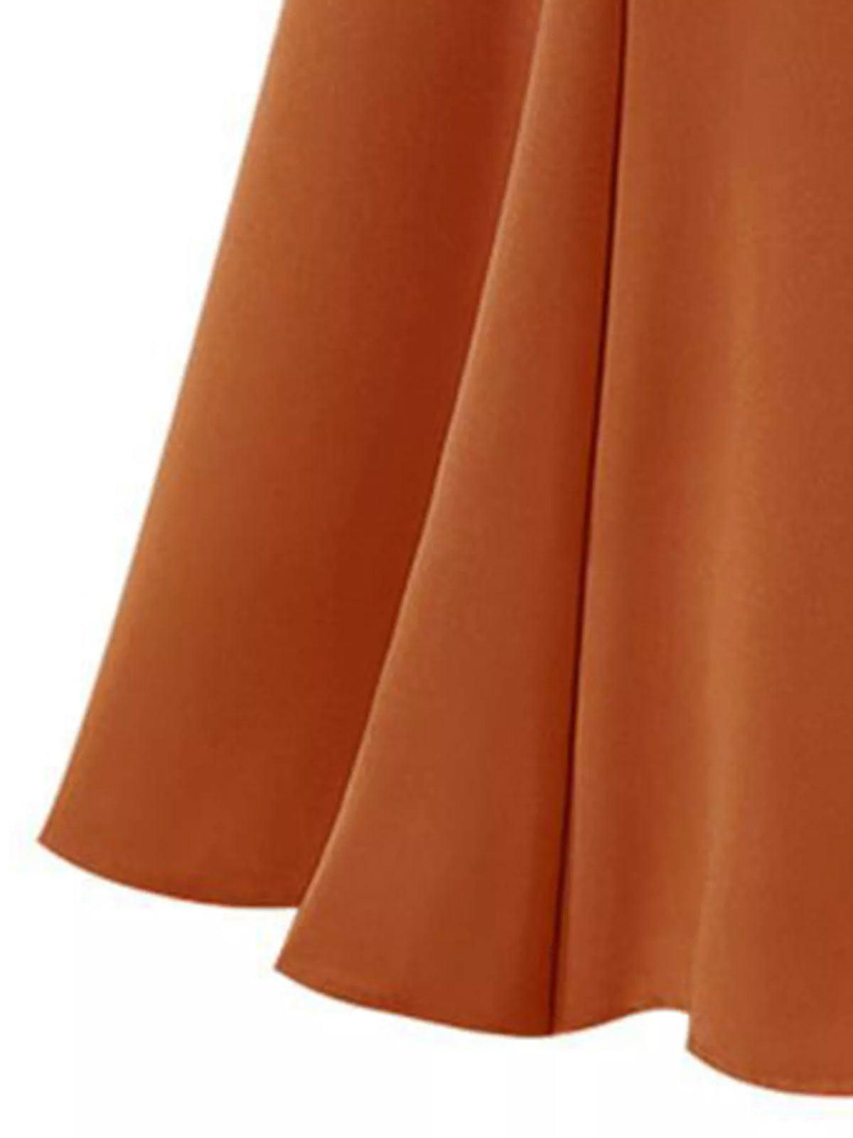 Pleated A-Line Midi Skirt