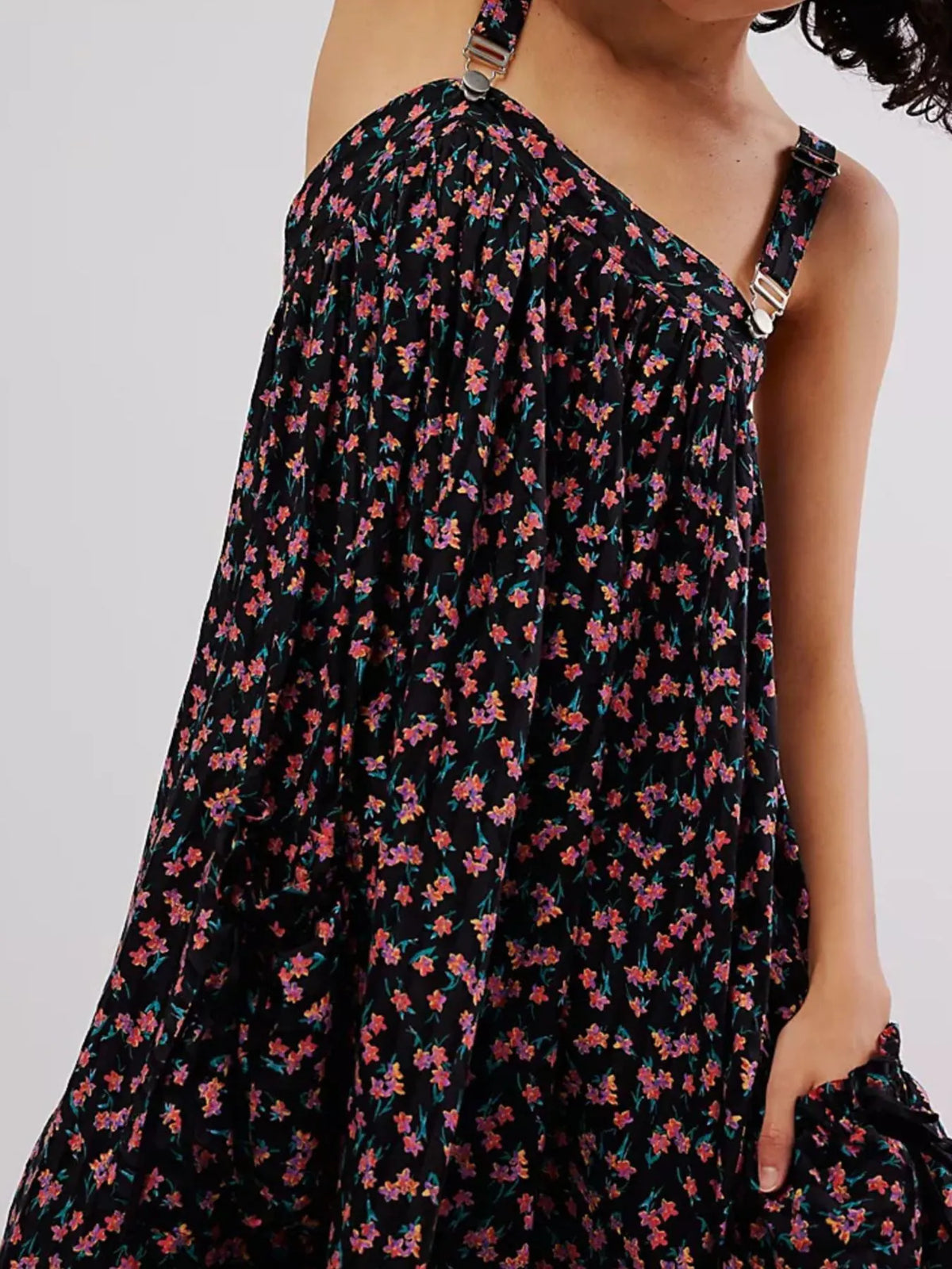Floral Square-Neck Summer Dress
