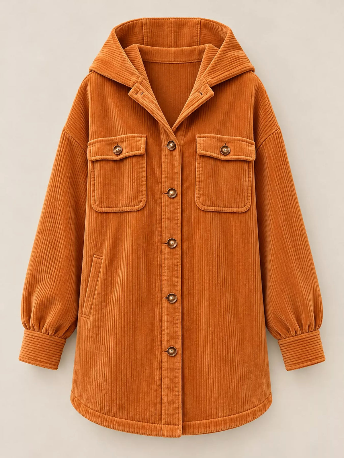 Corduroy Button-Down Jacket