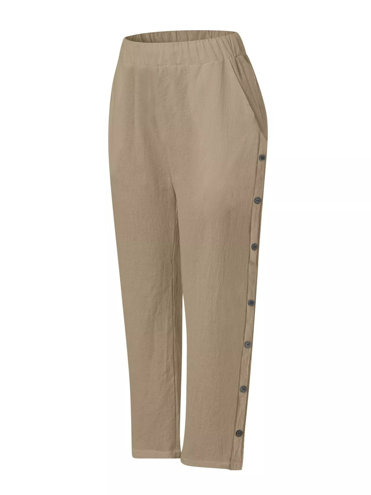 Side Button Detail Pants