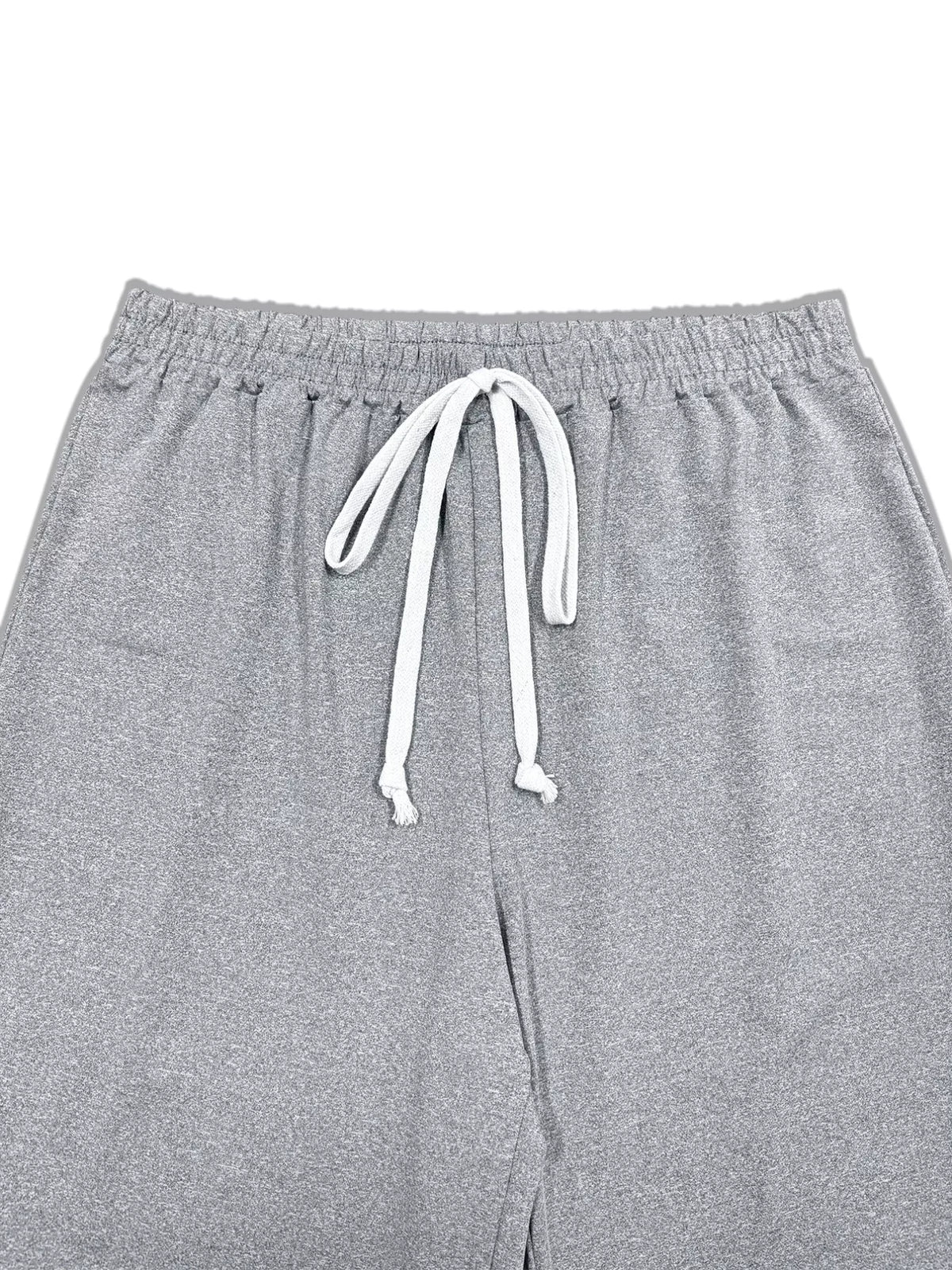 Striped Contrast Wide Leg Pants in Gray