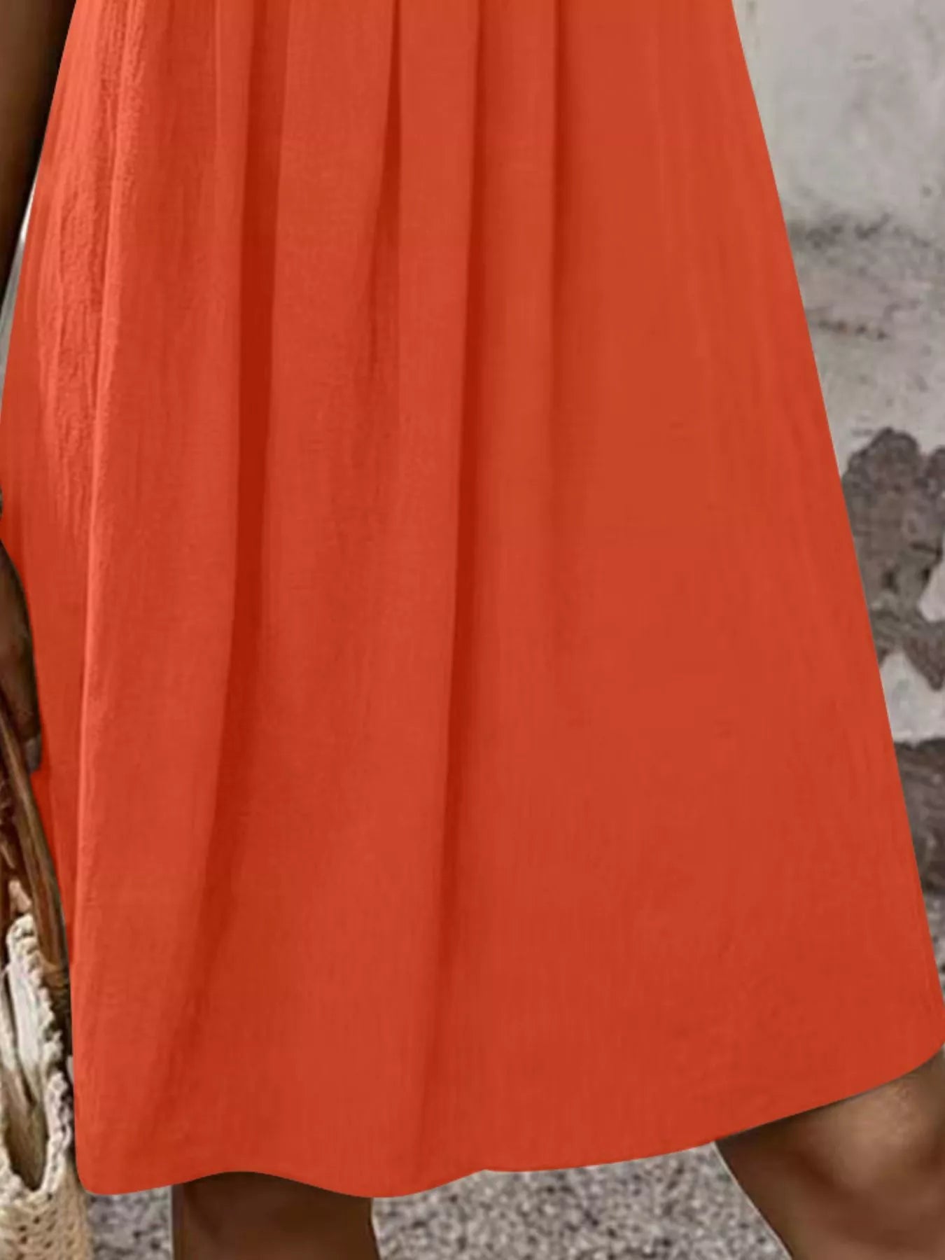 Zipper-Front Pleated A-Line Dress