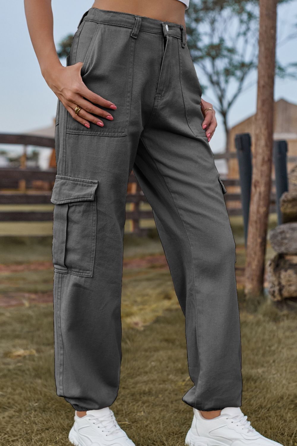 Long Denim Jeans with Pockets by Manny