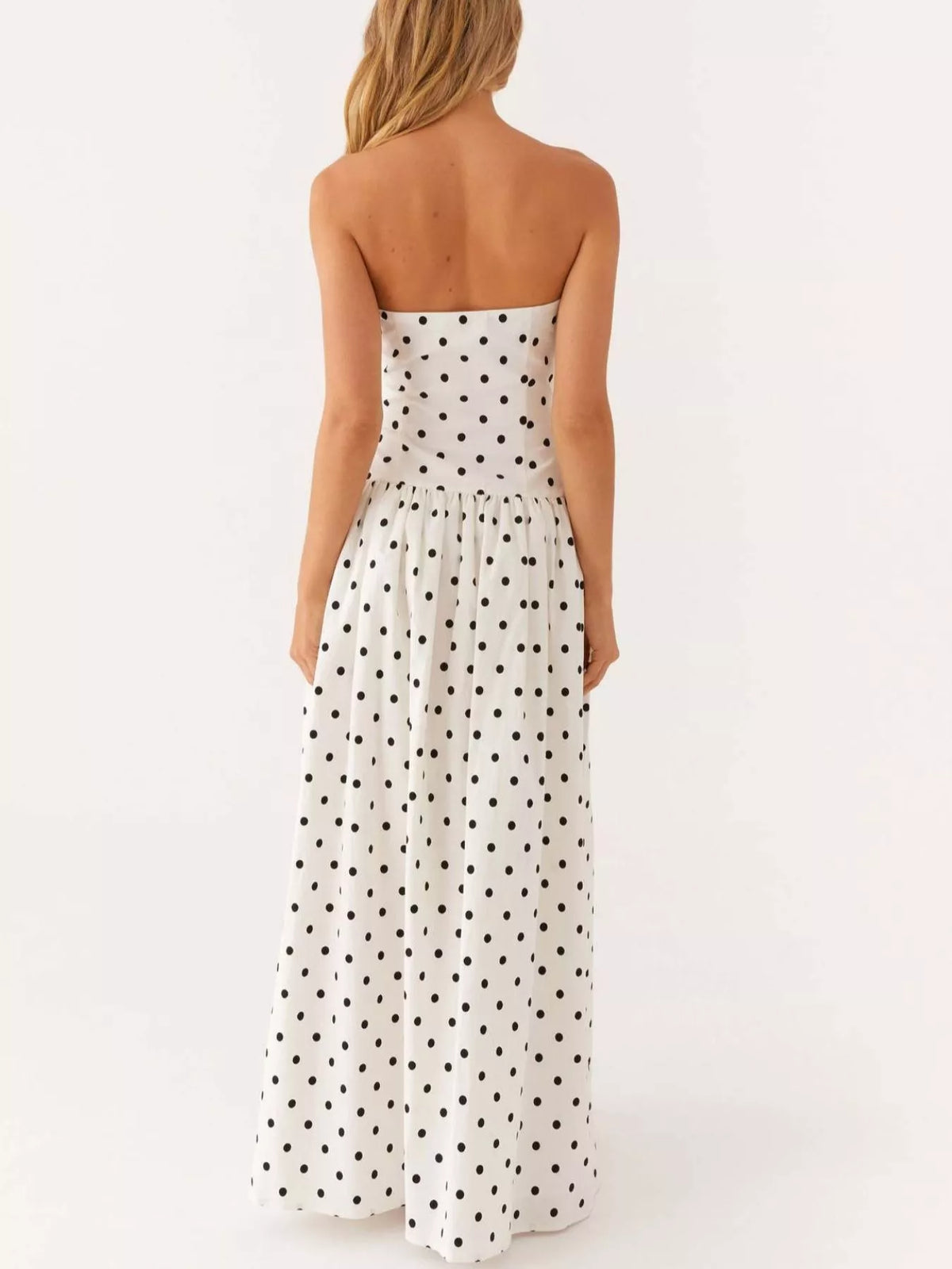 Ruched Tube Maxi Dress
