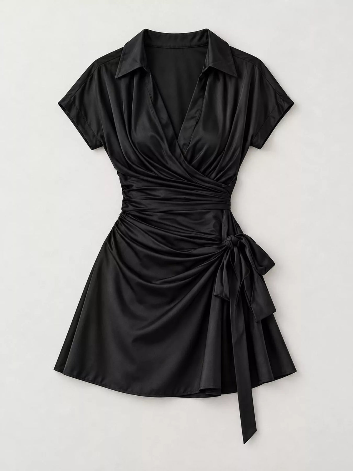 Tie Detail Surplice Dress